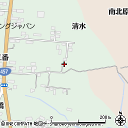 宮城県加美郡加美町菜切谷清水一番116周辺の地図