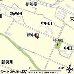 宮城県遠田郡美里町中埣新中田周辺の地図
