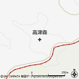 高津森周辺の地図