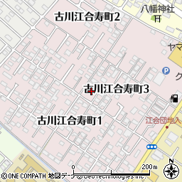 宮城県大崎市古川江合寿町周辺の地図