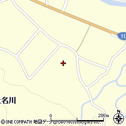 山形県鶴岡市上名川周辺の地図