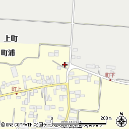 宮城県遠田郡美里町中埣町浦周辺の地図