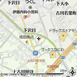 宮城県大崎市古川大奥防14-25周辺の地図