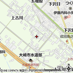 宮城県大崎市古川周辺の地図