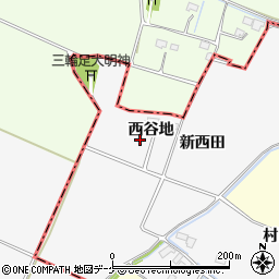 宮城県遠田郡美里町成田西谷地周辺の地図