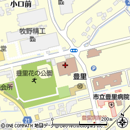 豊里公民館周辺の地図