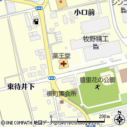 薬王堂登米豊里店周辺の地図