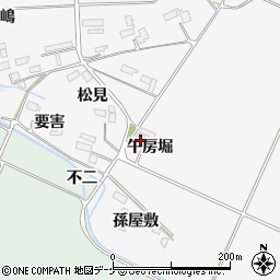 宮城県大崎市古川富長午房堀周辺の地図