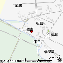 宮城県大崎市古川富長要害周辺の地図