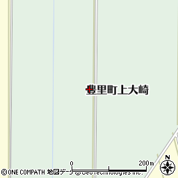 宮城県登米市豊里町上大崎周辺の地図