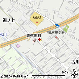 ローソン古川バイパス店周辺の地図