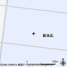 宮城県大崎市古川新田末広周辺の地図