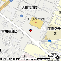 ヨークベニマル古川福浦店駐車場周辺の地図