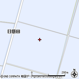 宮城県大崎市古川新田新目懸田周辺の地図