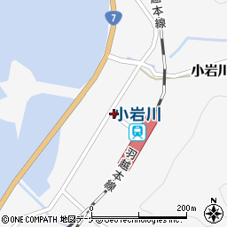 鶴岡市役所温海庁舎　小岩川公民館周辺の地図