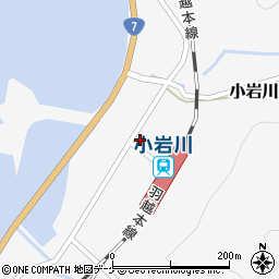 小岩川簡易郵便局周辺の地図