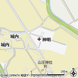 宮城県大崎市古川保柳（神明）周辺の地図