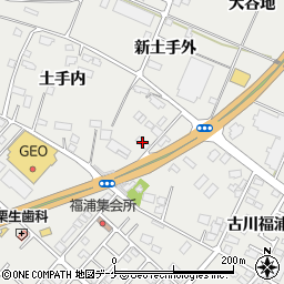 蔵八ラーメン亭古川店周辺の地図