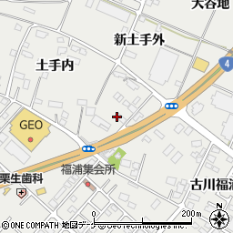 蔵八ラーメン亭 古川店周辺の地図