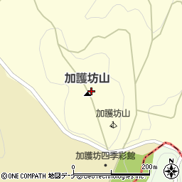 加護坊山周辺の地図