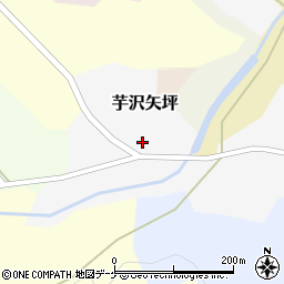 宮城県加美町（加美郡）芋沢矢坪周辺の地図