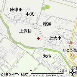 宮城県大崎市古川小泉上沢目周辺の地図