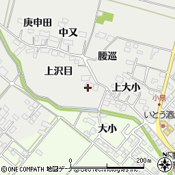 宮城県大崎市古川小泉（上沢目）周辺の地図