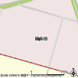 宮城県大崎市田尻新赤田周辺の地図