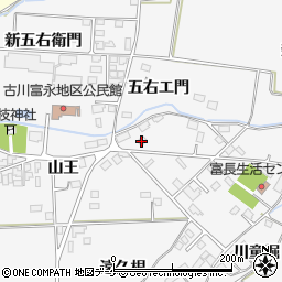 宮城県大崎市古川富長馬頭観音16-7周辺の地図