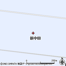 宮城県大崎市古川新田新中田周辺の地図