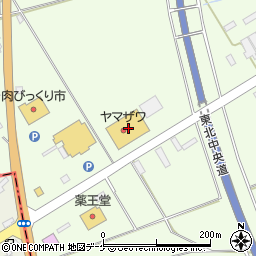 山形銀行ヤマザワ尾花沢店 ＡＴＭ周辺の地図