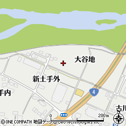 宮城県大崎市古川福浦周辺の地図