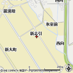 宮城県大崎市古川柏崎新志引周辺の地図