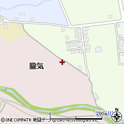 山形県尾花沢市朧気256-2周辺の地図