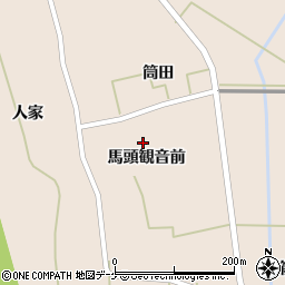 宮城県石巻市桃生町倉埣馬頭観音前周辺の地図