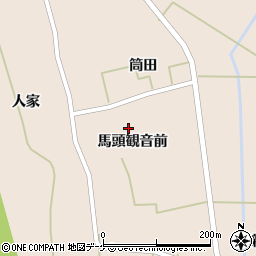 宮城県石巻市桃生町倉埣（馬頭観音前）周辺の地図