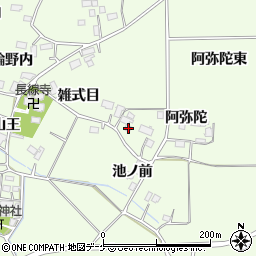 宮城県大崎市古川長岡針雑式目27周辺の地図