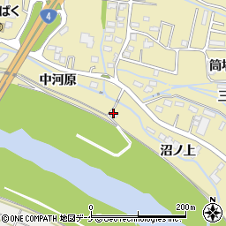 宮城県大崎市古川沢田中河原周辺の地図