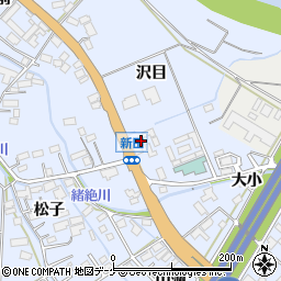 宮城県大崎市古川新田沢目周辺の地図