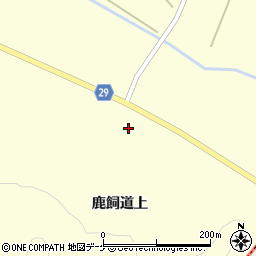 宮城県大崎市田尻大貫鹿飼道上周辺の地図