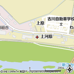 宮城県大崎市古川沢田上河原周辺の地図