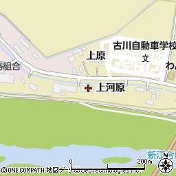 宮城県大崎市古川沢田（上河原）周辺の地図