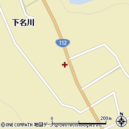 山形県鶴岡市下名川村西186周辺の地図