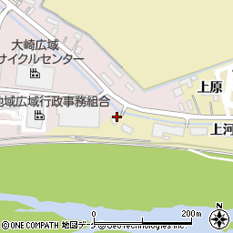 宮城県大崎市古川沢田上河原121周辺の地図