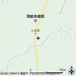 山形県鶴岡市本郷三堂周辺の地図