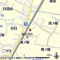 宮城県大崎市古川休塚熊野周辺の地図