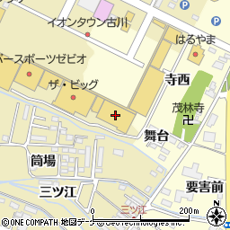 ダイソーイオンタウン古川店周辺の地図