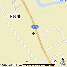 山形県鶴岡市下名川村西184周辺の地図