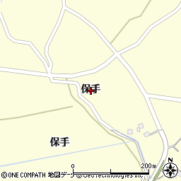 宮城県登米市豊里町保手周辺の地図