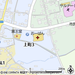 きらやか銀行おーばん南尾花沢店 ＡＴＭ周辺の地図